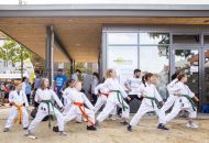 Das Kiko Karate Dojo zeigte sich auf dem Jahnplatz ... 