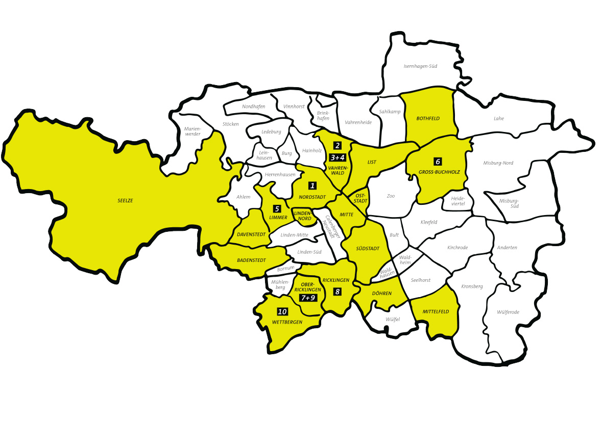Stadtteilkarte